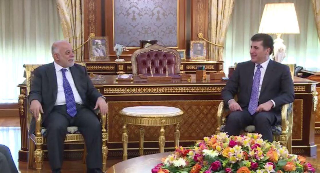 Dr. Al-Abadi visits the political office of the Kurdistan Democratic Party to discusses joint coordination, the elections file, and future challenges