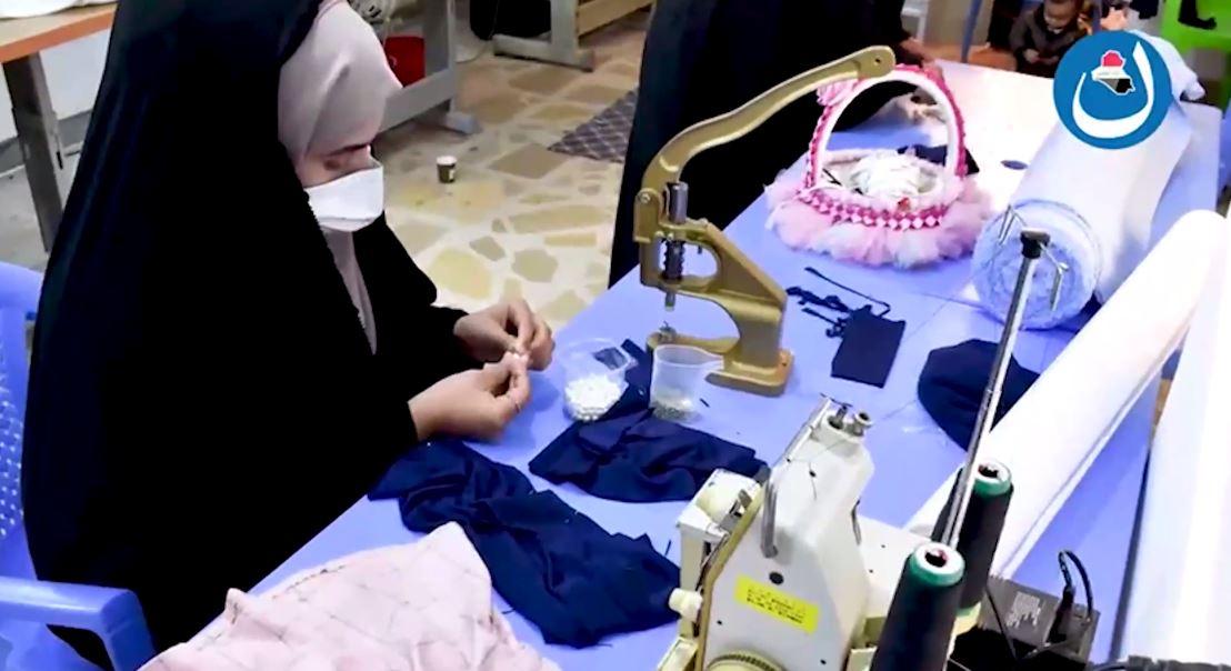ائتلاف النصر مكتب الفرات الأوسط يقيم دورة أساسية لتعليم فن الخياطة للمبتدئات