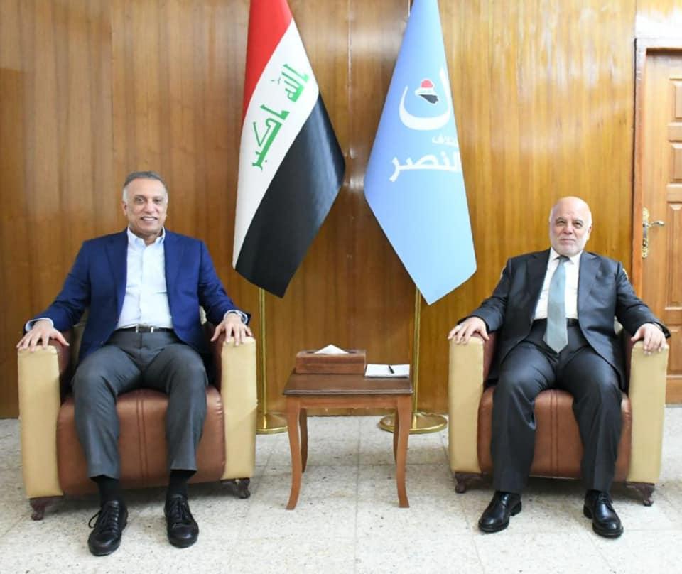 Dr. Al-Abadi receives Prime Minister Mustafa Al-Kadhimi and discusses with him the latest developments in the country