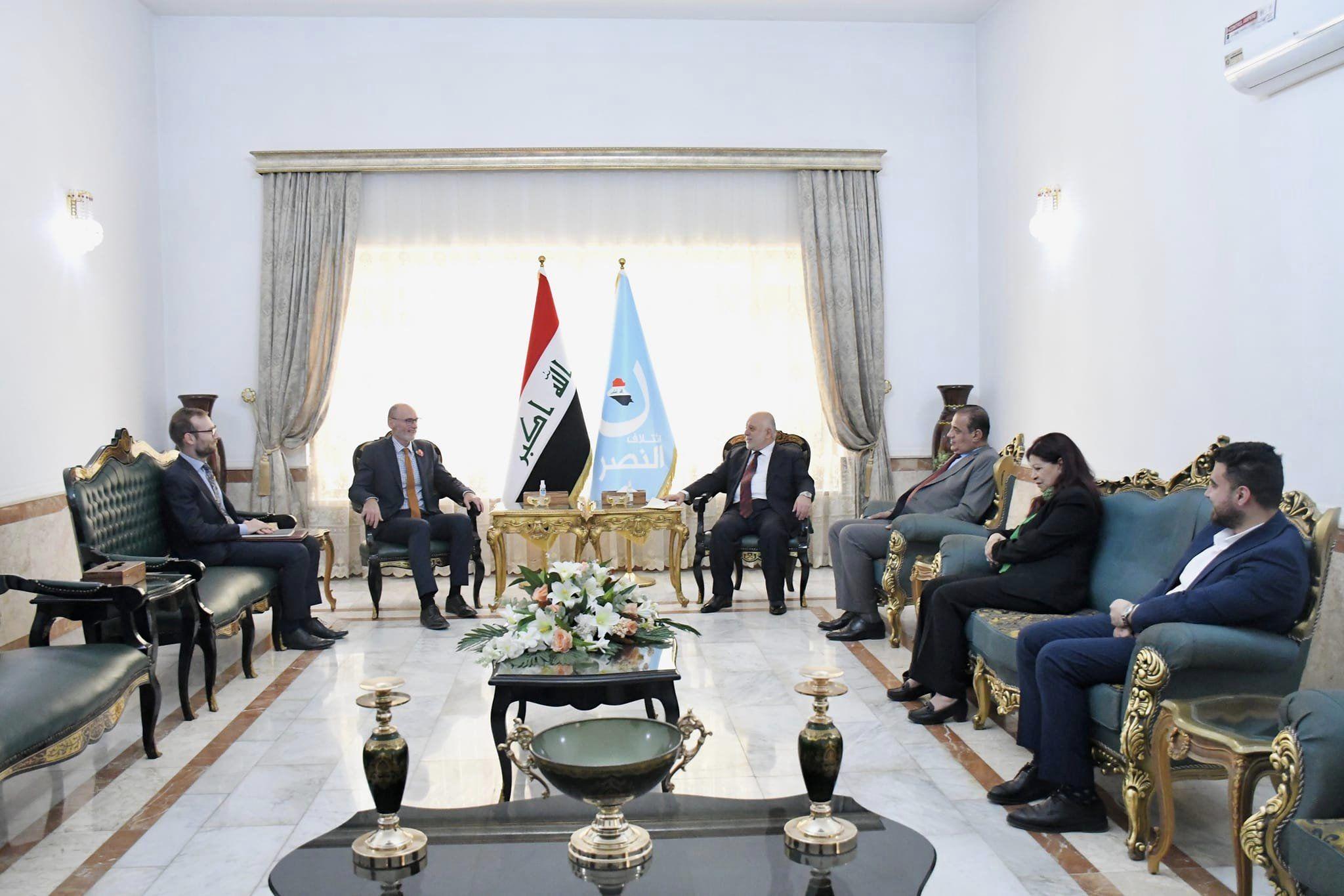 Dr. Al-Abadi receives the British Ambassador to Baghdad, Mr. Stephen Hitchen