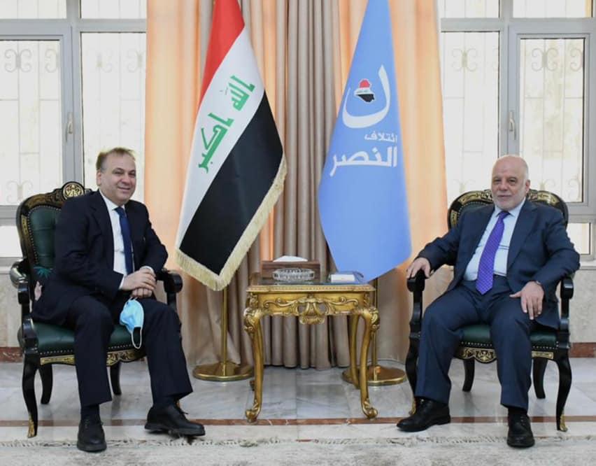 Dr. Al-Abadi receives the Lebanese Ambassador to Baghdad