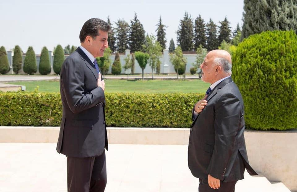 Dr. Al-Abadi meets the President of the Kurdistan Region, Mr. Nechirvan Barzani