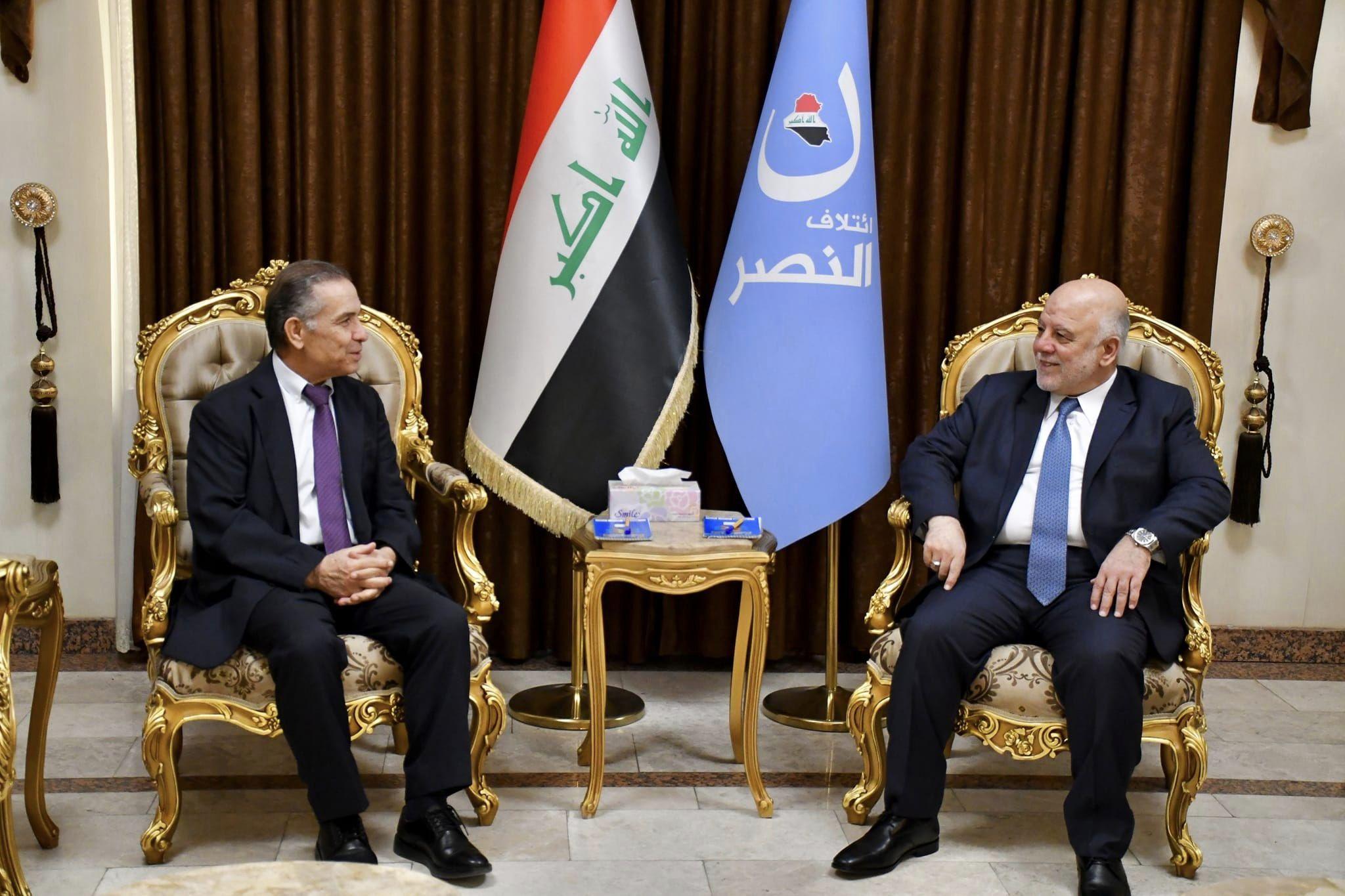 Dr. Haider Al-Abadi receives the Greek Ambassador to Baghdad, Mr. Georgios Almanos