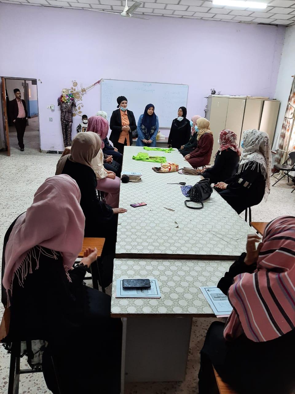 مكتب المرأة في إئتلاف النصر يفتتح ورشة لتعليم الخياطة في أبو غريب