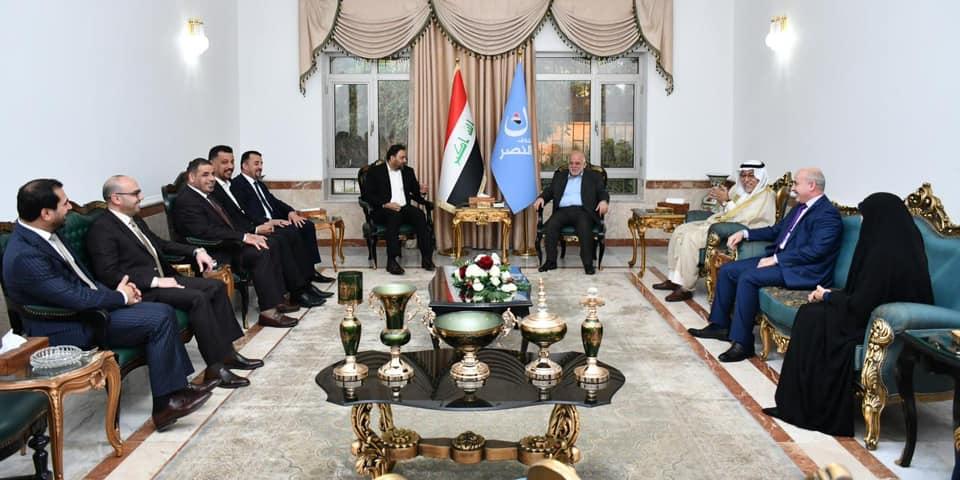 Dr. Al-Abadi receives a delegation of  Saeron  deputies