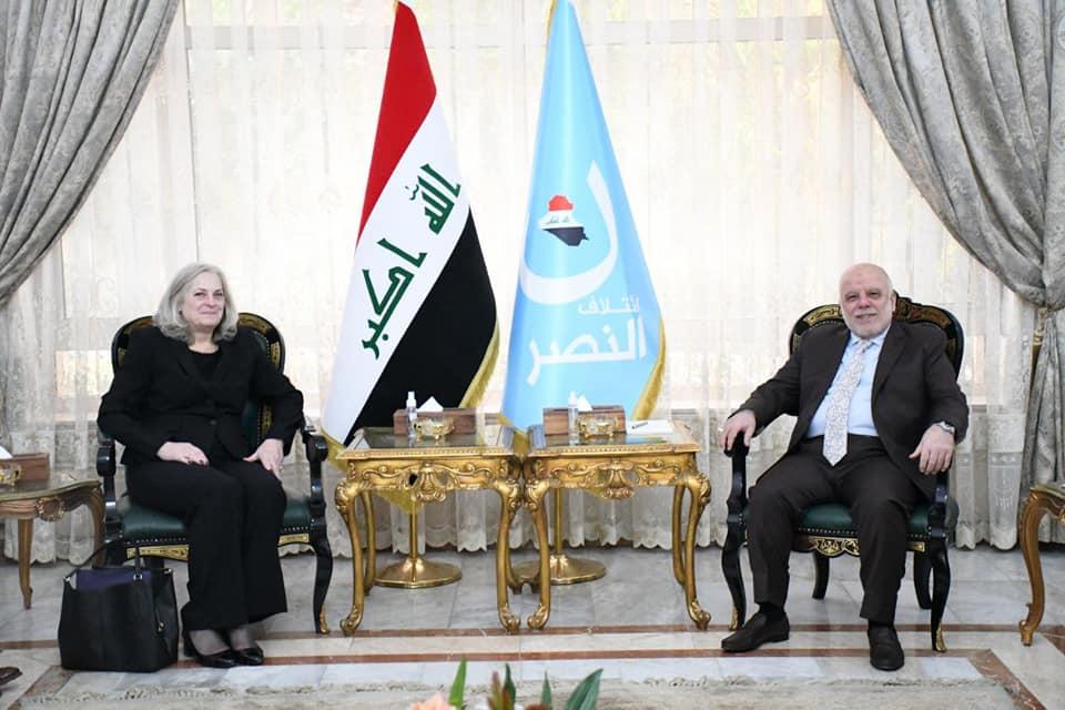 الدكتور حيدر العبادي يستقبل السفيرة الأمريكية في بغداد السيدة ألينا رومانسكي