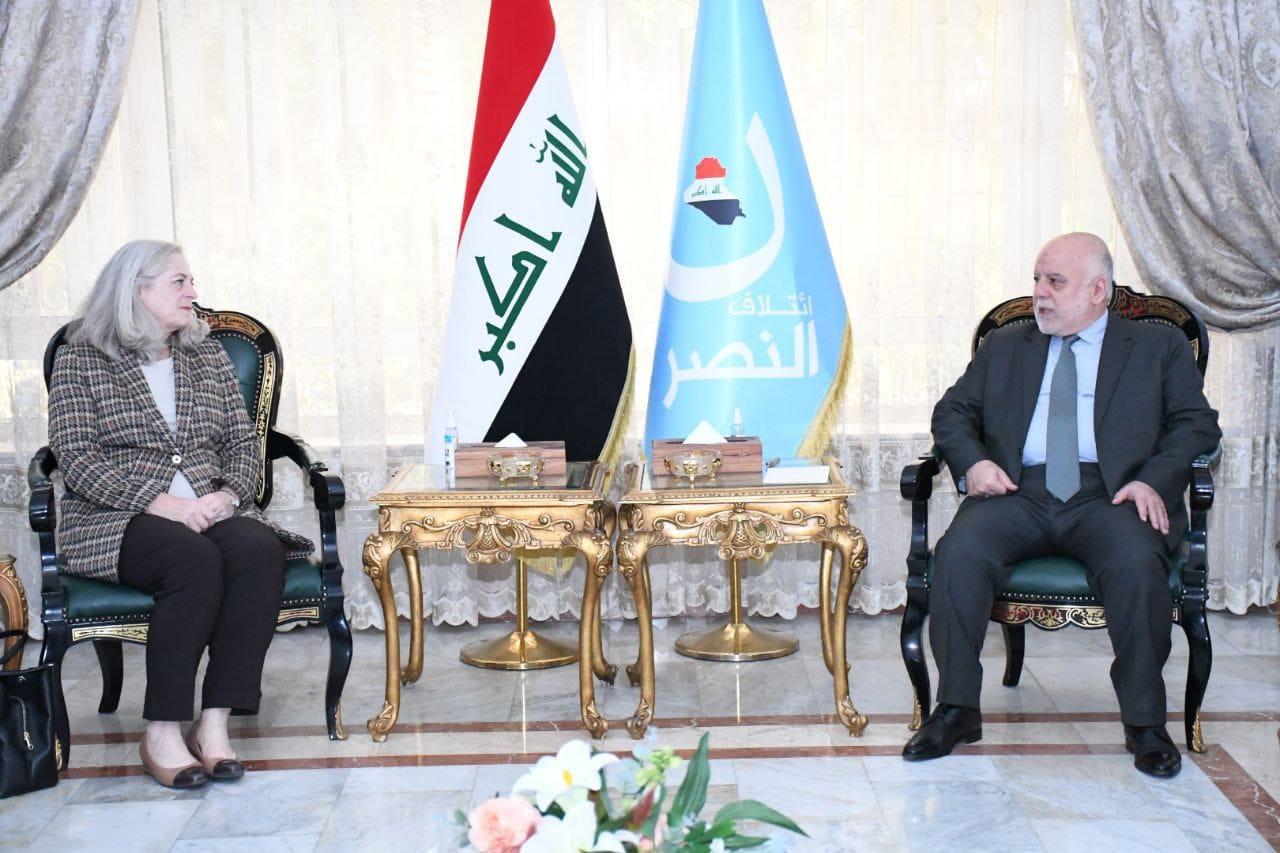 Dr. Haider Al-Abadi receives the American Ambassador to Baghdad