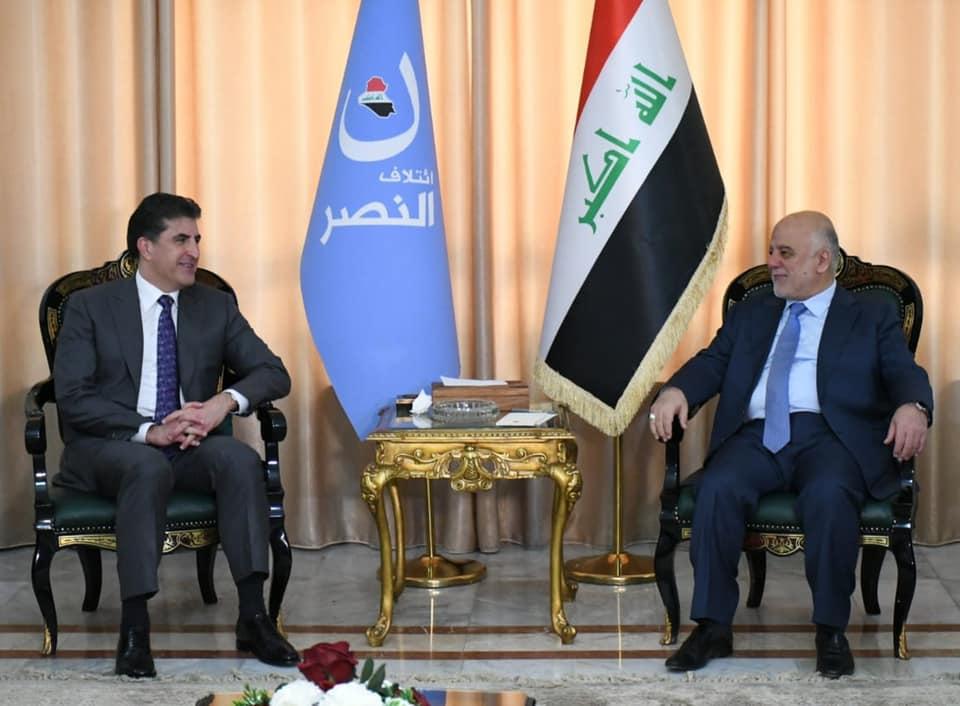 Dr. Al-Abadi and Mr. Nechirvan Barzani discuss the situation and challenges in the country