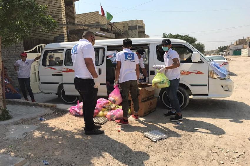 With the Start of the Holy Month of Ramadan Students and Young Men of Al Nasr Distribute Food Basket