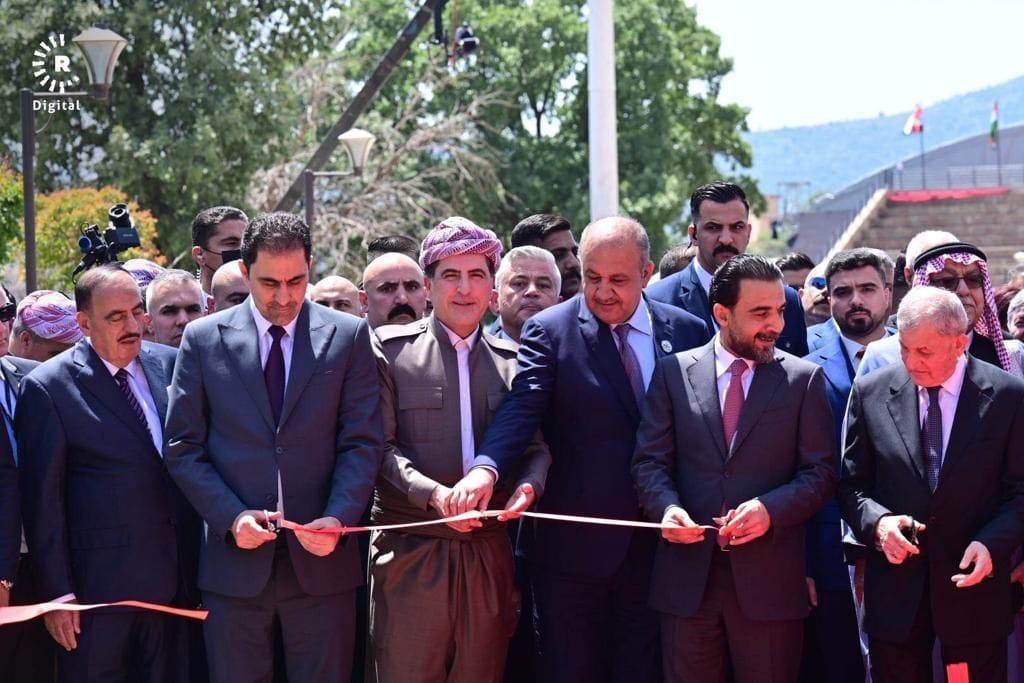 Representatives of Dr. Al-Abadi participate in the opening of the Barzan National Museum