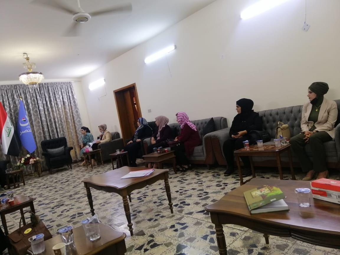 مكتب المرأة في إئتلاف النصر يعقد إجتماعاً دورياً لأعضاءه