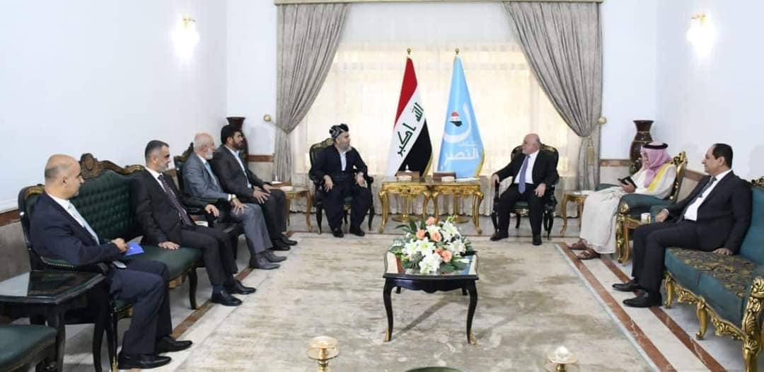 Dr. Al-Abadi receives the head of the Kurdistan Islamic Group, Sheikh Ali Bapir