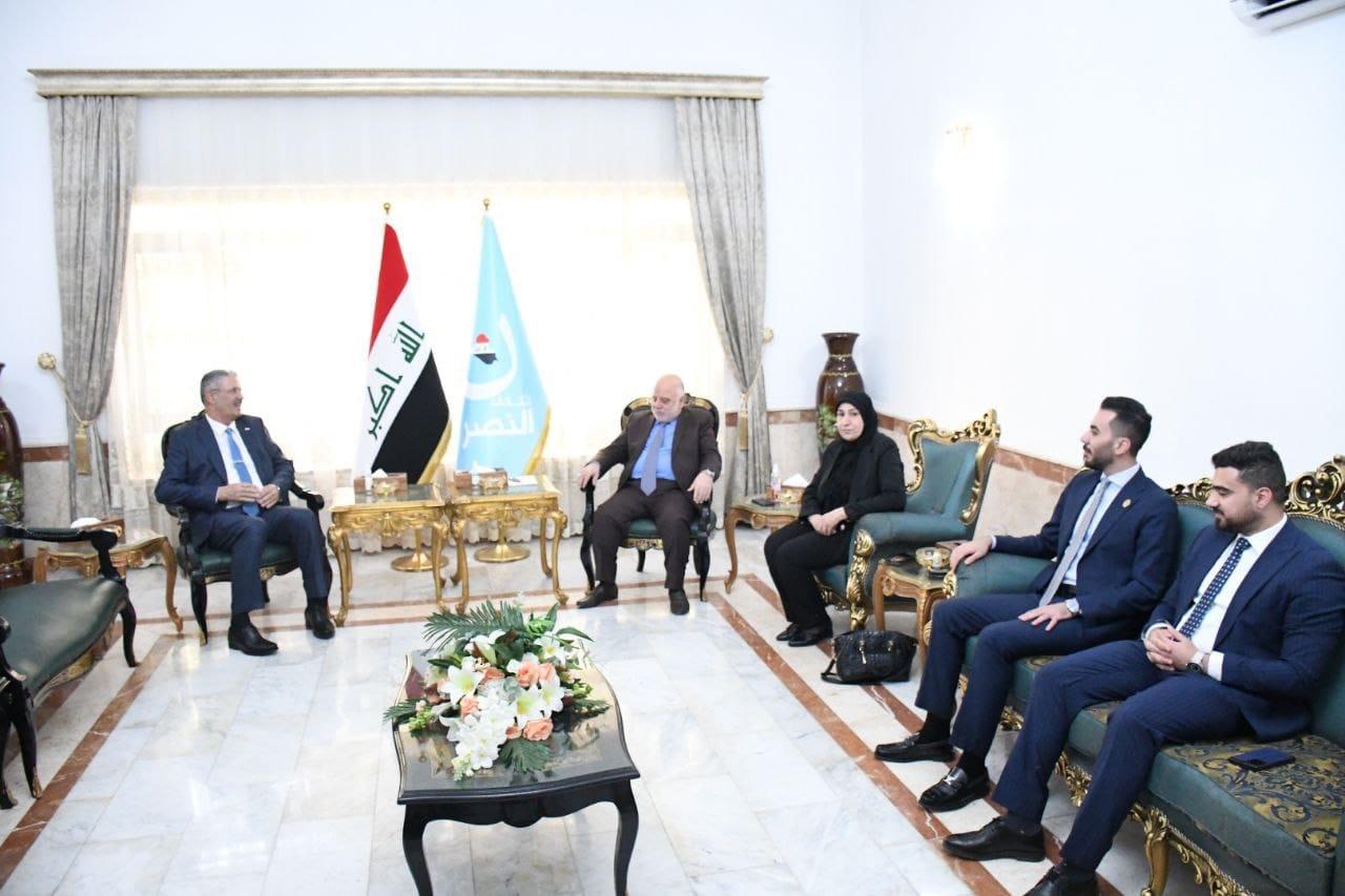 Dr. Haider Al-Abadi receives the Deputy Prime Minister for Energy Affairs and Minister of Oil, Mr. Hayan Abdul-Ghani