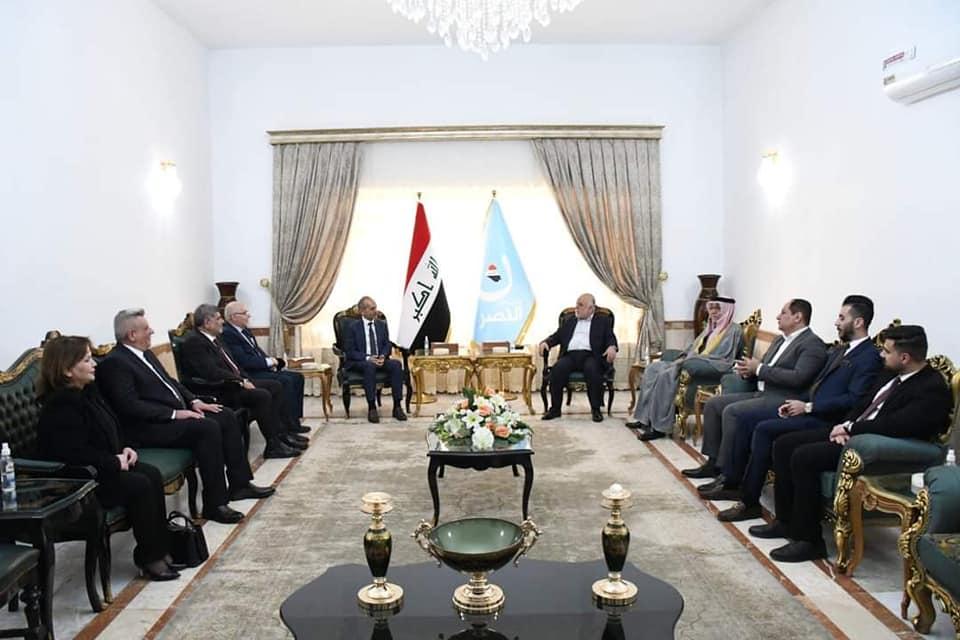 Dr. Al-Abadi receives the delegation of the Turkmen Front
