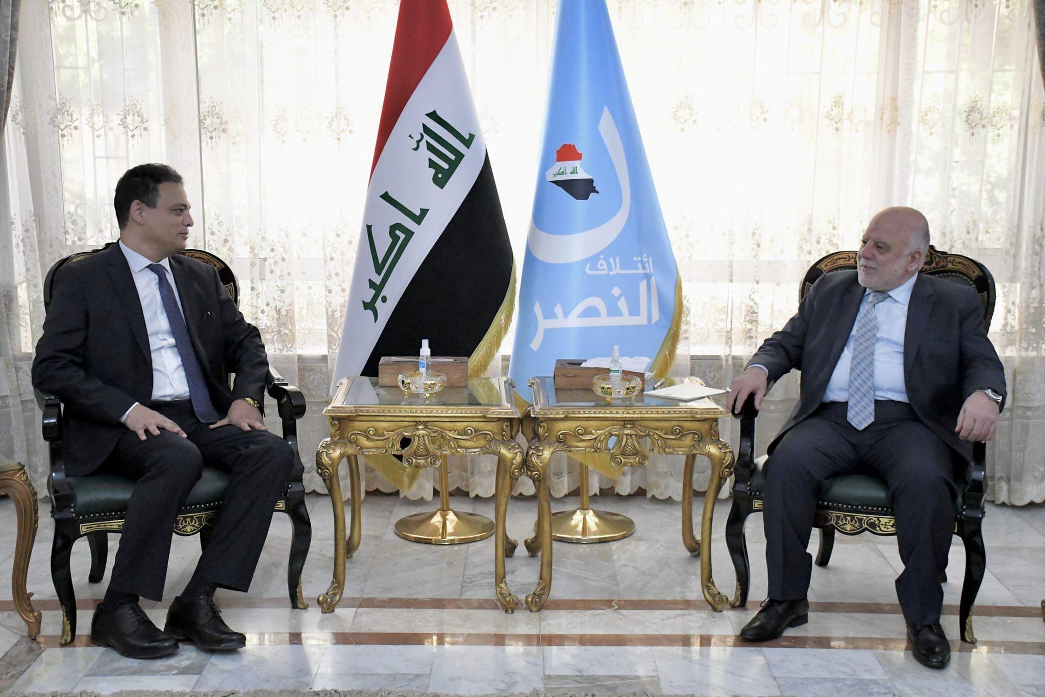 الدكتور العبادي يستقبل السفير المصري في بغداد السيد وليد محمد إسماعيل