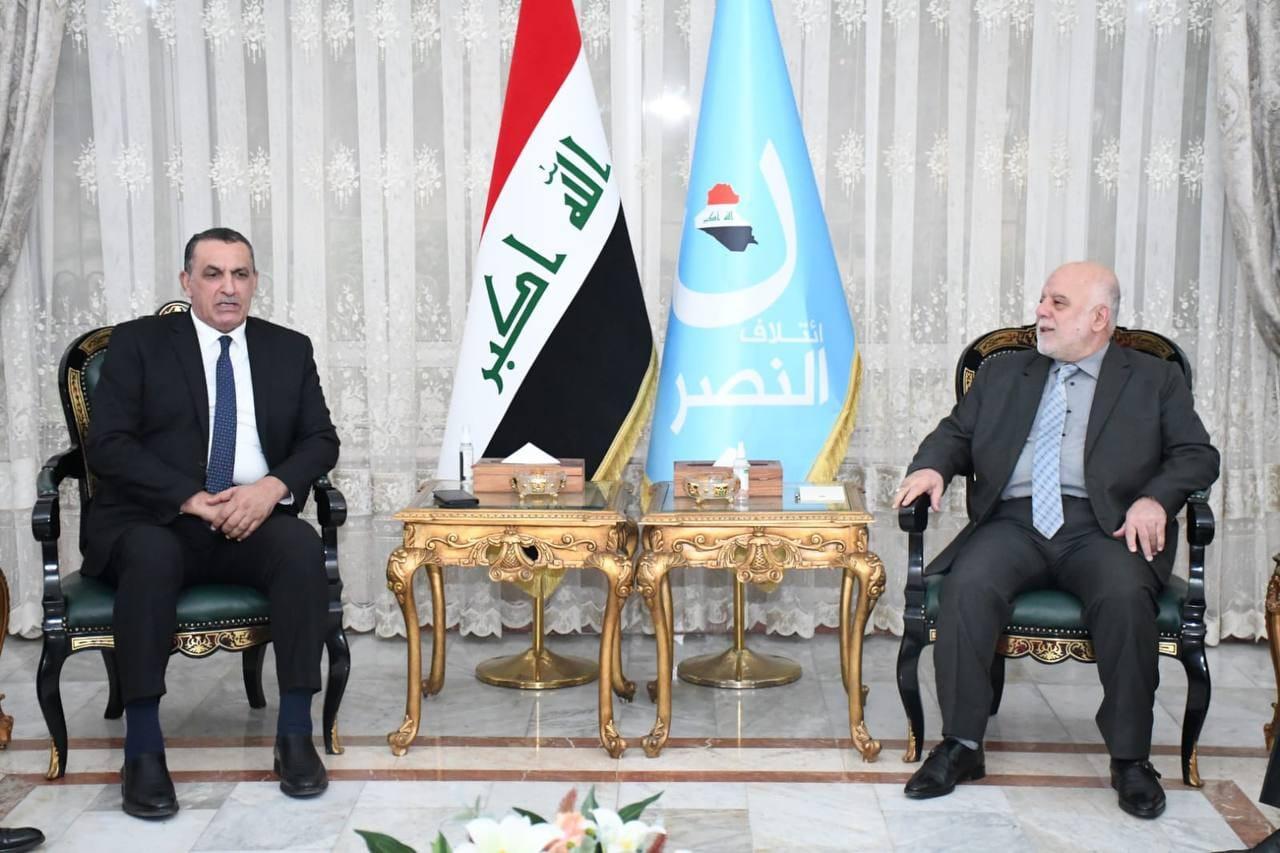 Dr. Haider Al-Abadi receives the Governor of Kirkuk, Mr. Rakan Saeed Al-Jubouri