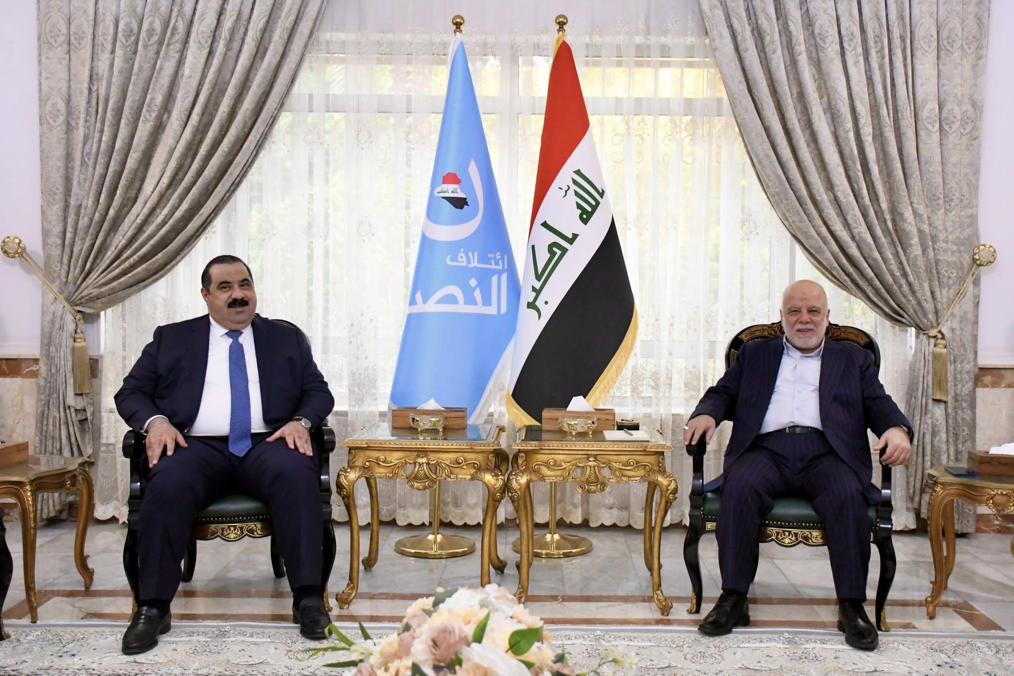 الدكتور حيدر العبادي يستقبل رئيس تحالف العزم السيد مثنى السامرائي