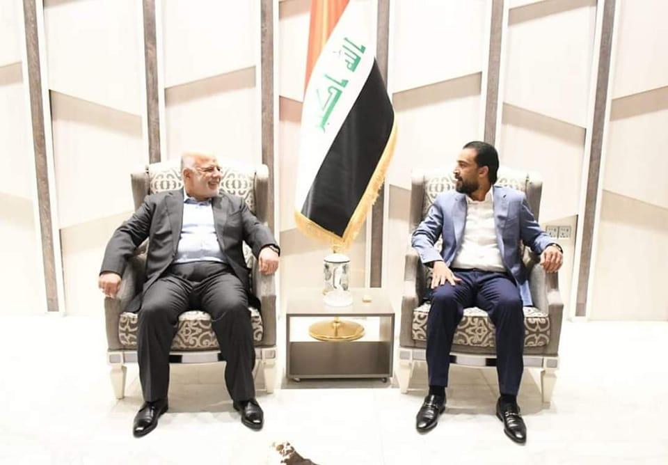 Dr. Al-Abadi meets Al-Halbousi and discusses with him the challenges that the country is going through