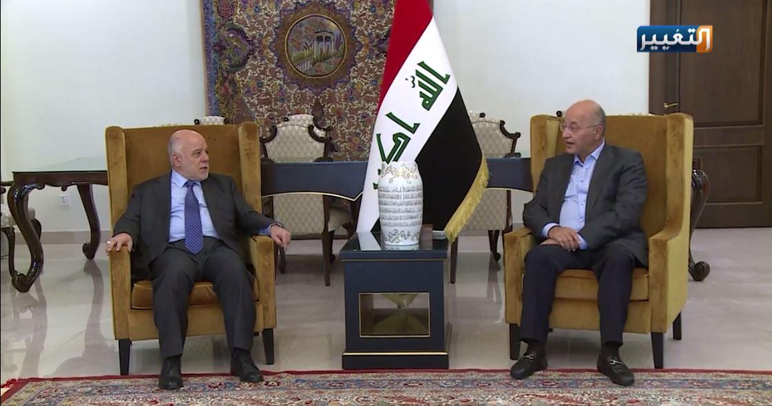 During his visit to Sulaymaniyah… Dr. Al-Abadi meets the President of the Republic, Barham Salih, an