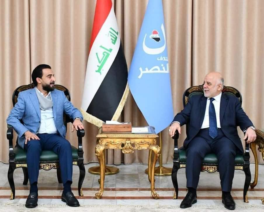Dr. Al-Abadi discusses with the Speaker of Parliament, Mr. Muhammad Al-Halbousi, the financial budget, early elections and the challenges the country is witnessing