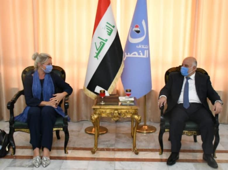 الدكتور العبادي يستقبل ممثل الأمين العام للأمم المتحدة في العراق جنين بلاسخارت