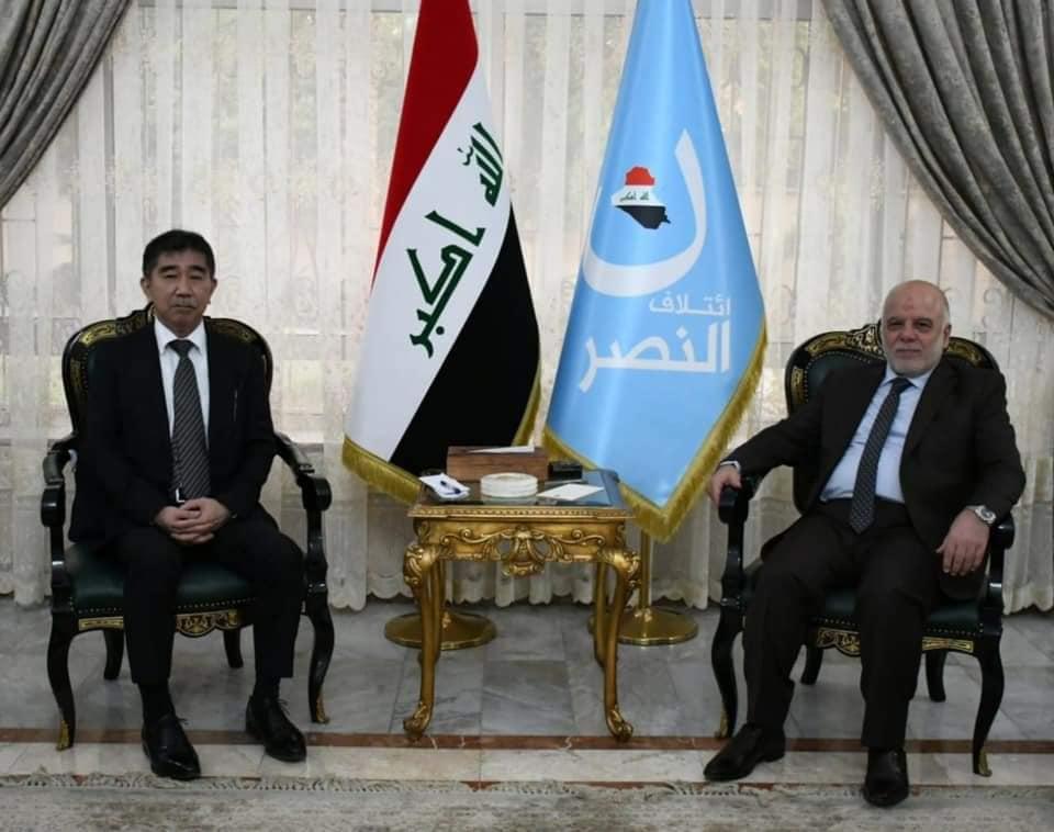 Dr. Al-Abadi receives the Japanese and Egyptian Ambassadors separately and discusses with them the d