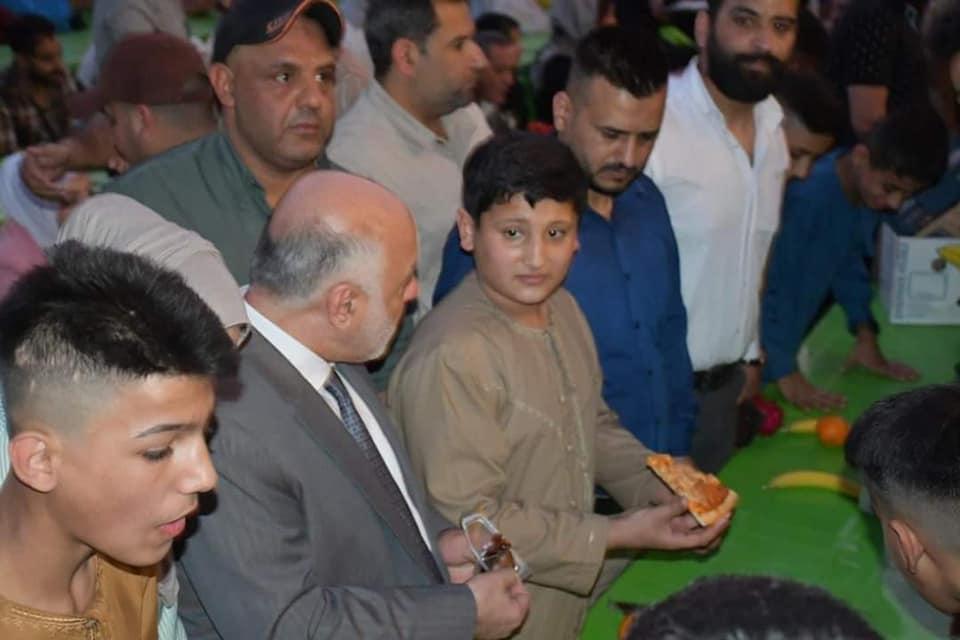 Dr. Al-Abadi meets orphans at the Iraqi Home for Creativity on the occasion of its inauguration
