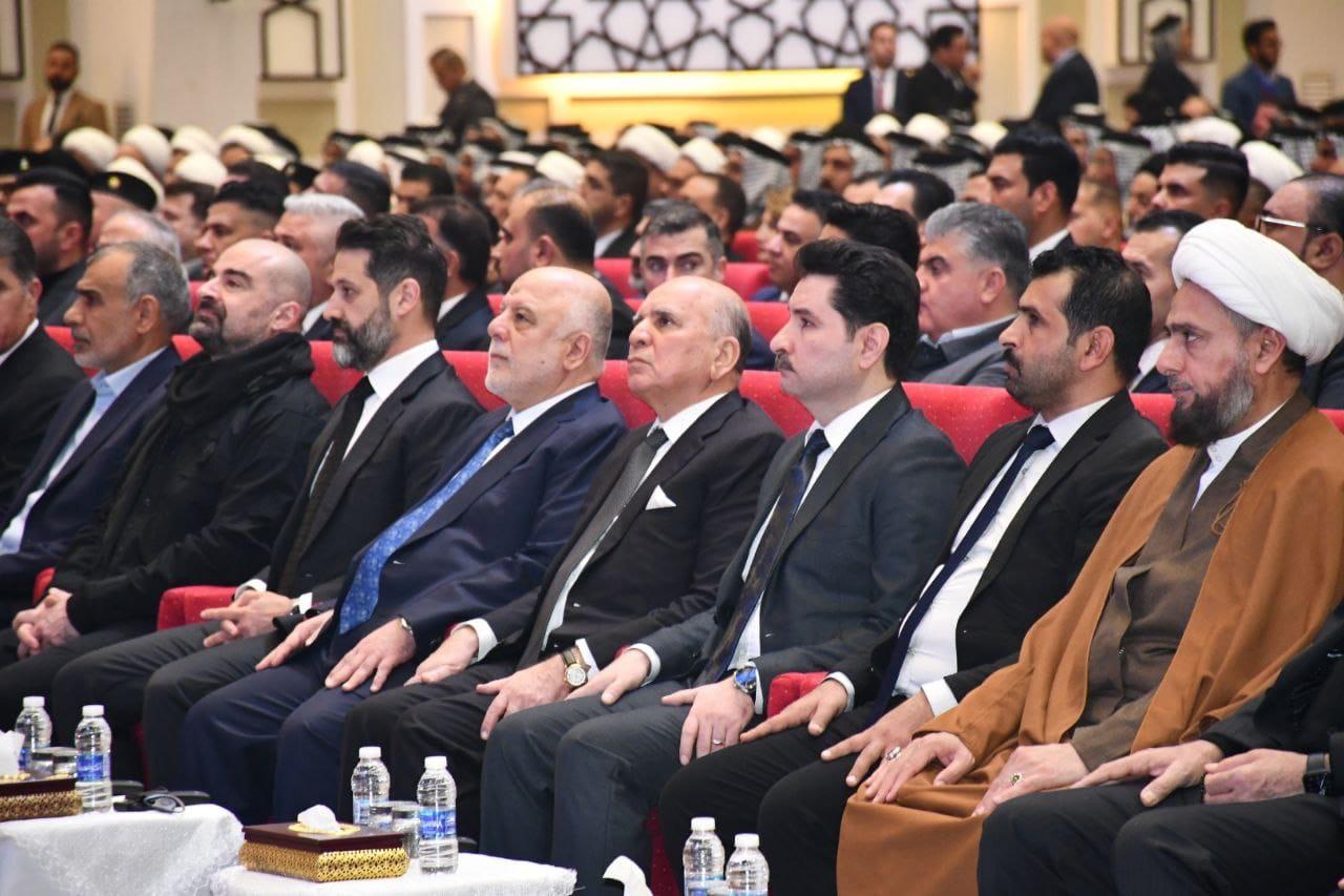 Dr. al-Abadi attends the official memorial ceremony commemorating the martyrdom of Grand Ayatollah M