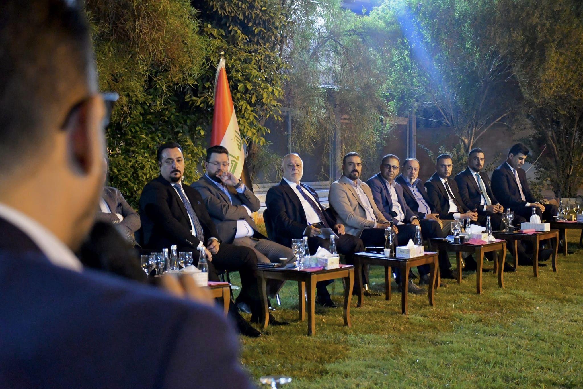 Dr. Al-Abadi hosts a number of media figures and discusses Iraqi street issues with them
