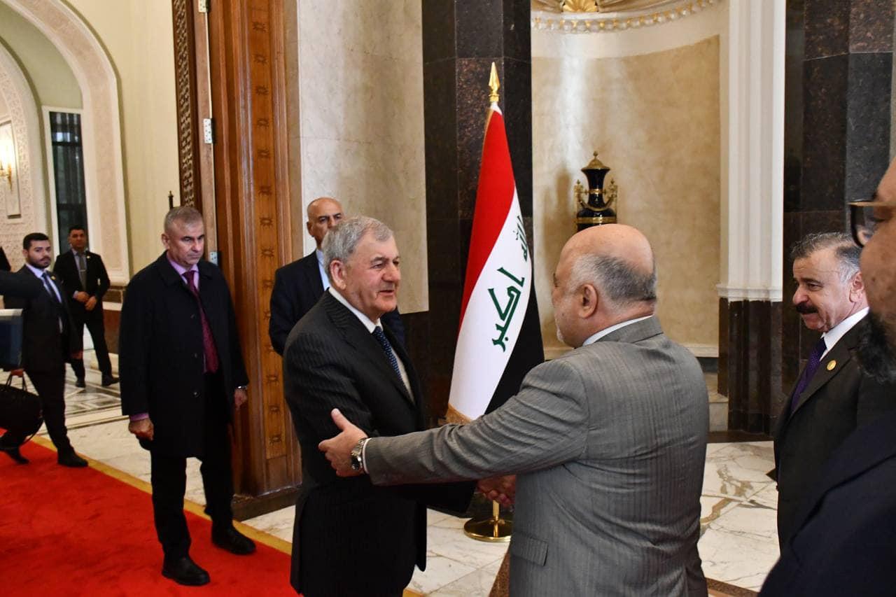 Dr. Haider Al-Abadi meets the President of the Republic and discusses with him the work of the current government