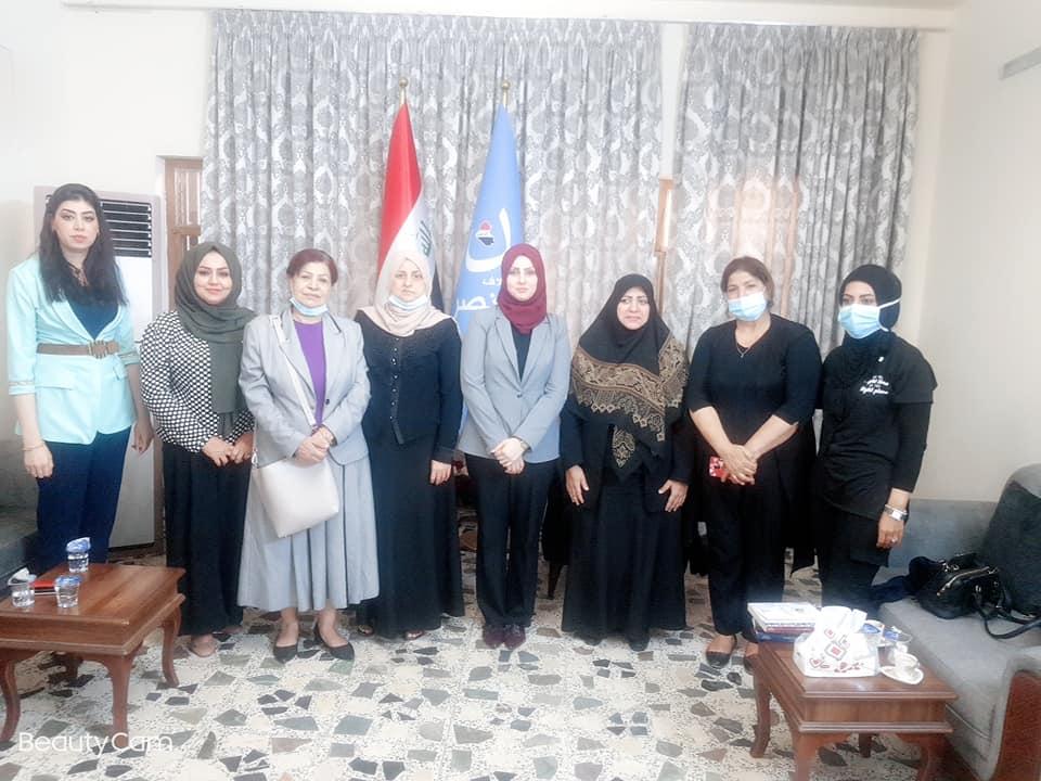 مكتب المرأة في إئتلاف النصر يستقبل وفد رابطة المرأة العراقية