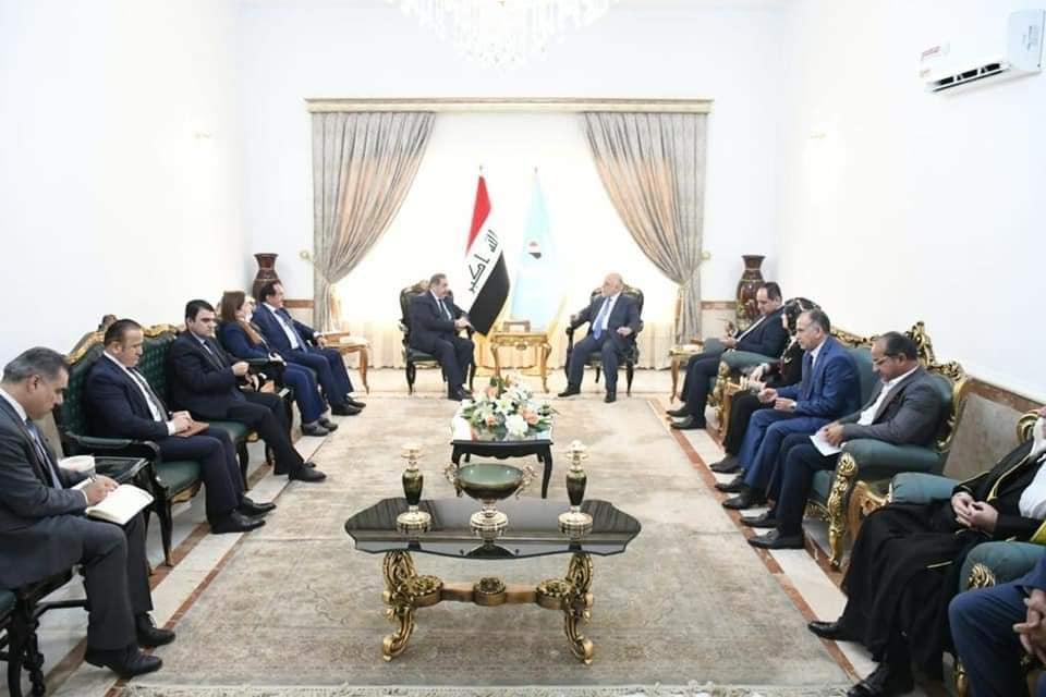 Dr. Haider Al-Abadi receives the delegation of the Kurdistan Democratic Party