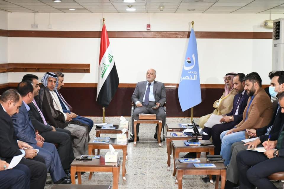 Dr. Al-Abadi receives Al Nasr Coalition s candidates for the governorates of Al-Muthanna, Wasit, and Al-Qadisiyah