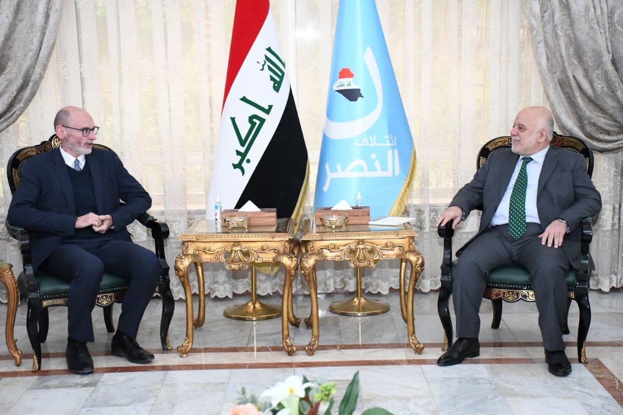 Dr. Haider Al-Abadi receives the British Ambassador in Baghdad