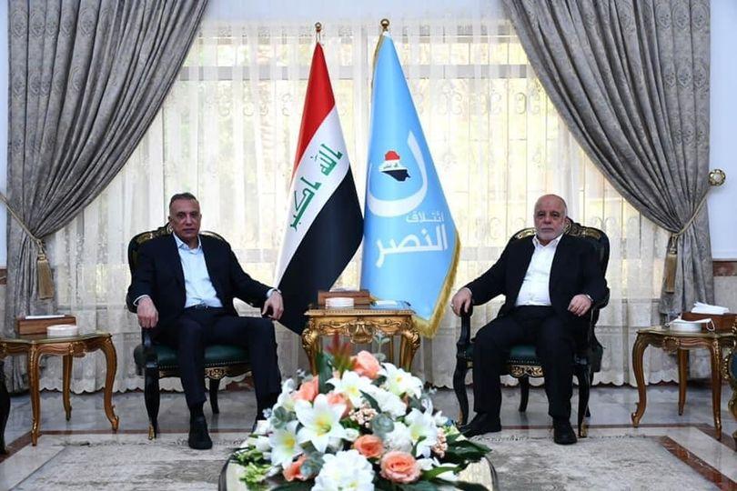 Dr. Al-Abadi receives the Prime Minister Mustafa Al-Kadhimi