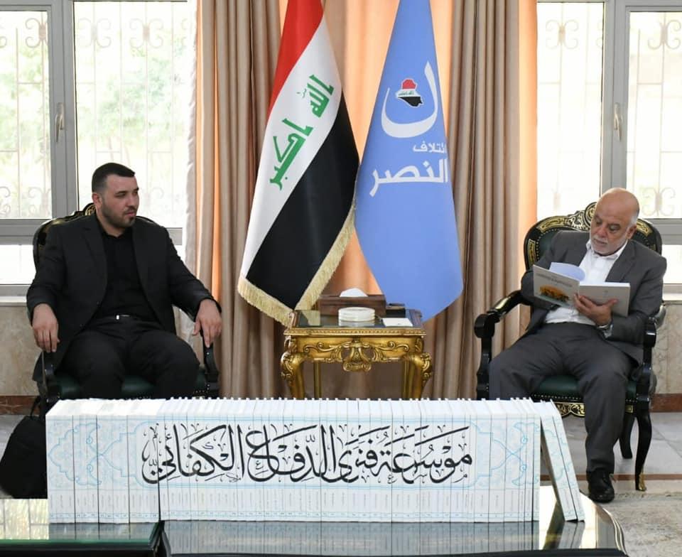 Dr. Al-Abadi receives the delegation of the Abbasi Holy Shrine