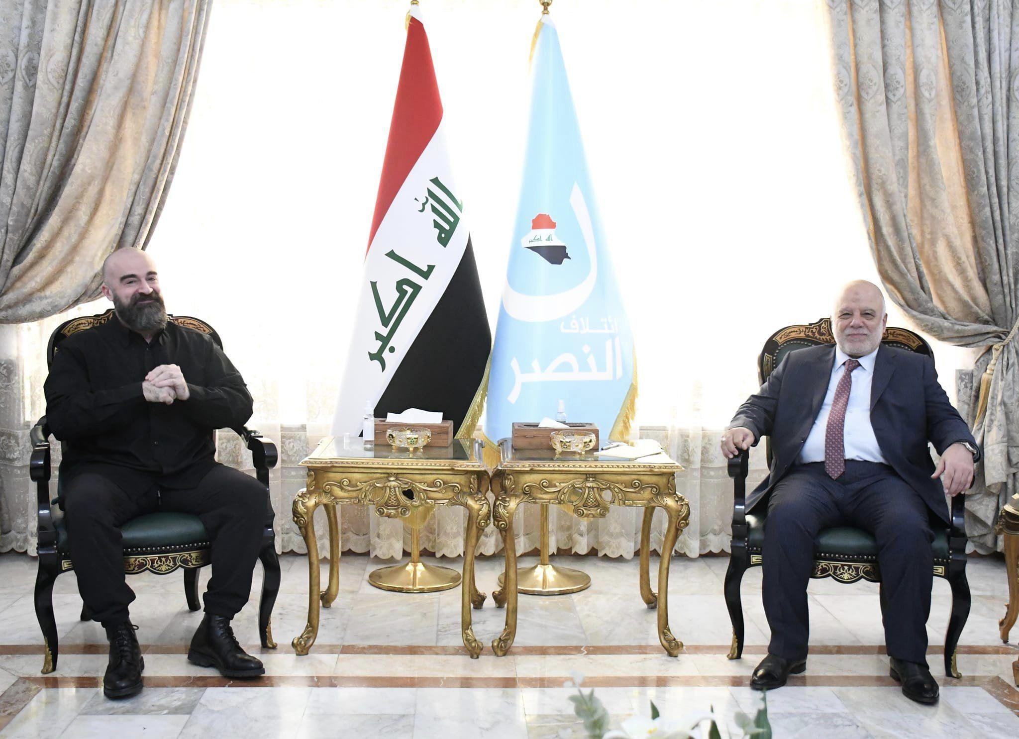 Dr. Haider Al-Abadi receives the President of the Patriotic Union of Kurdistan, Mr. Bafel Talabani