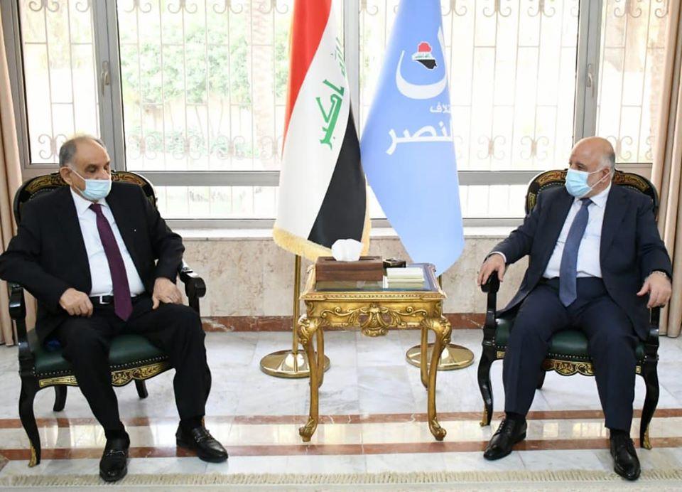 Dr. Al-Abadi discusses with Dr. Saleh Al-Mutlaq the challenges the country faces and the development
