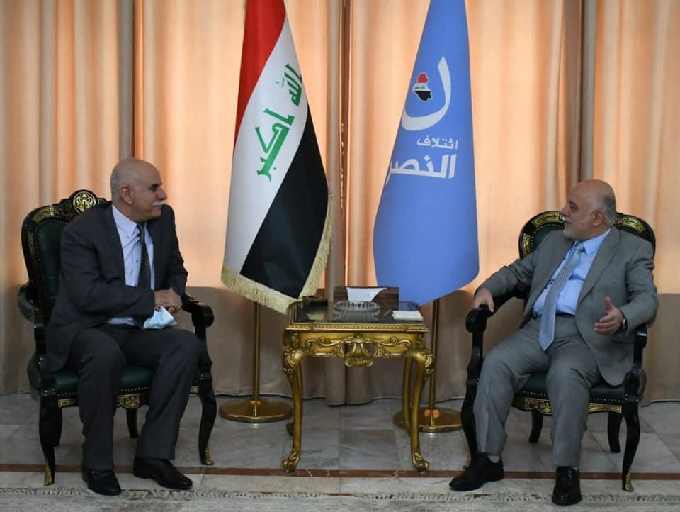 Dr. Al-Abadi receives the Palestinian Ambassador to Baghdad