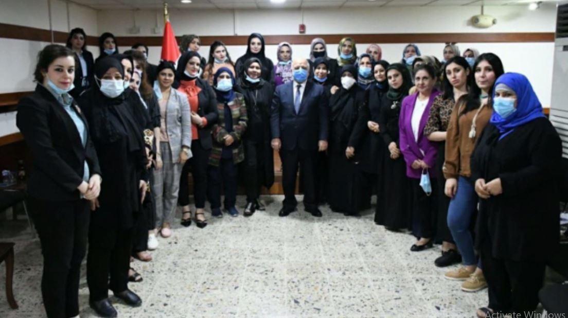د. حيدر العبادي يلتقي بأعضاء المكتب النسوي في إئتلاف النصر