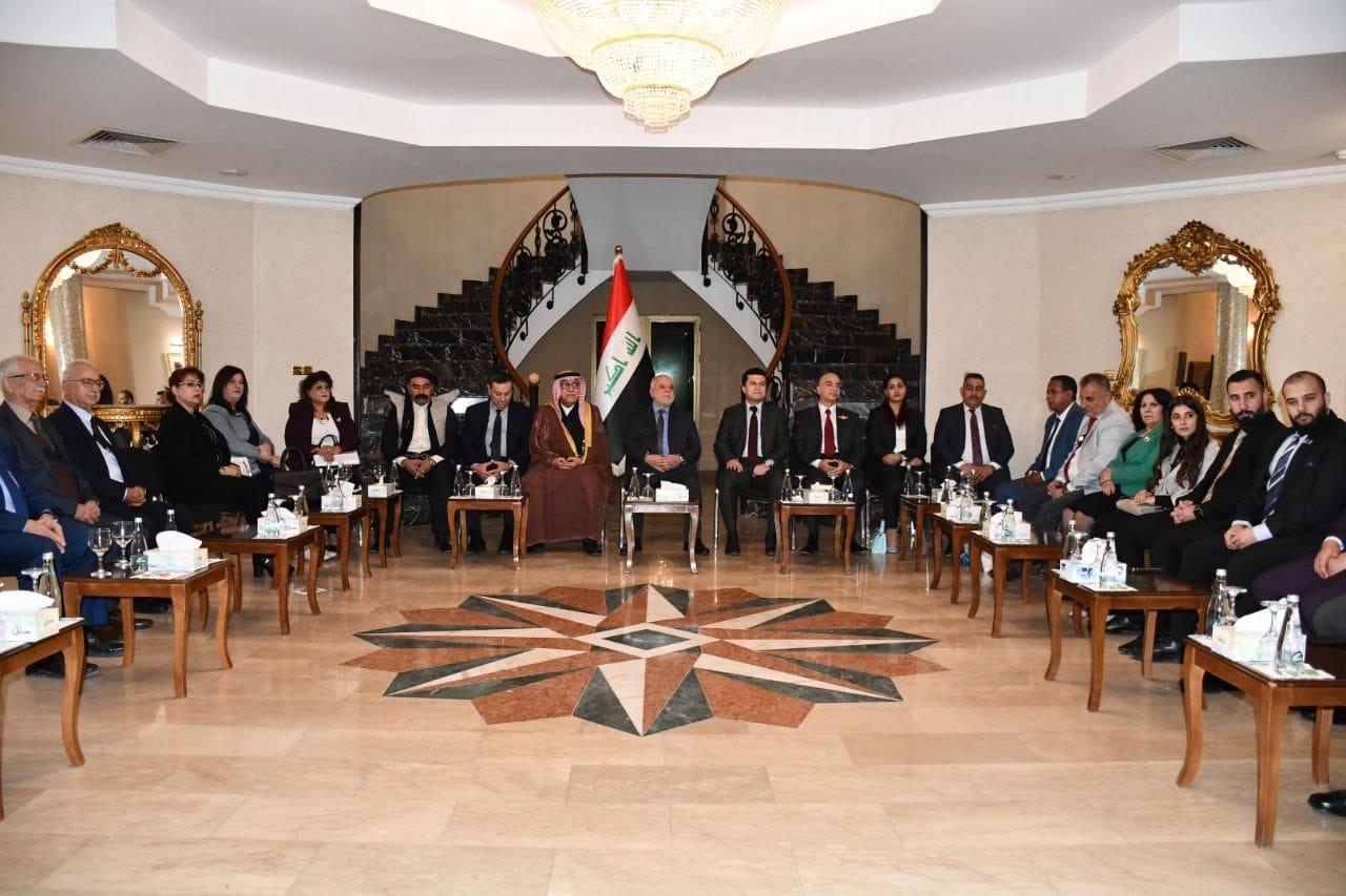 Dr. Al-Abadi hosts a number of Iraqi societal components representatives and stresses the importance