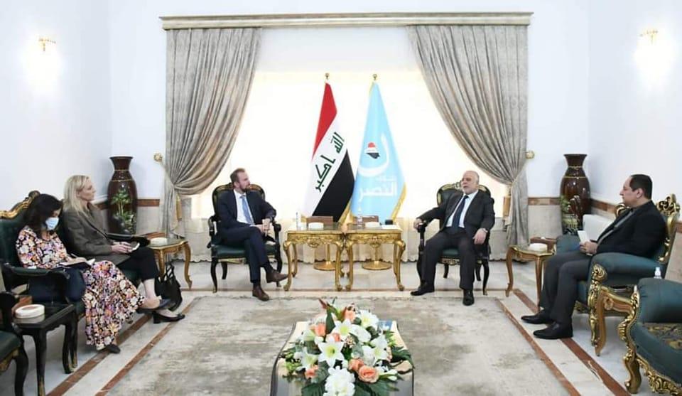 Dr. Al-Abadi meets the Ambassador of the European Union and discusses with him the repercussions of the elections