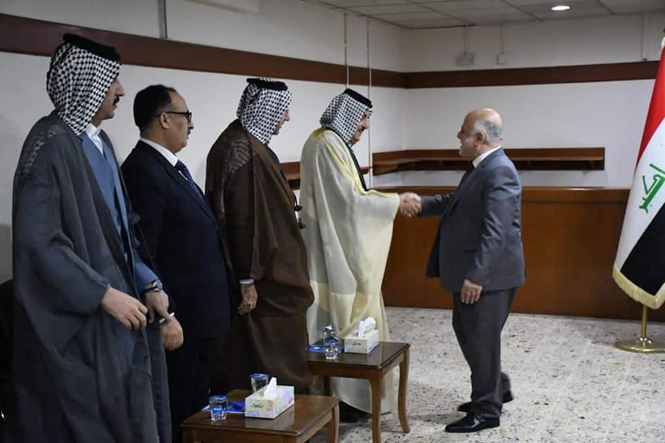 Dr. Al-Abadi receives a number of sheikhs from all the clans of Wasit Governorate