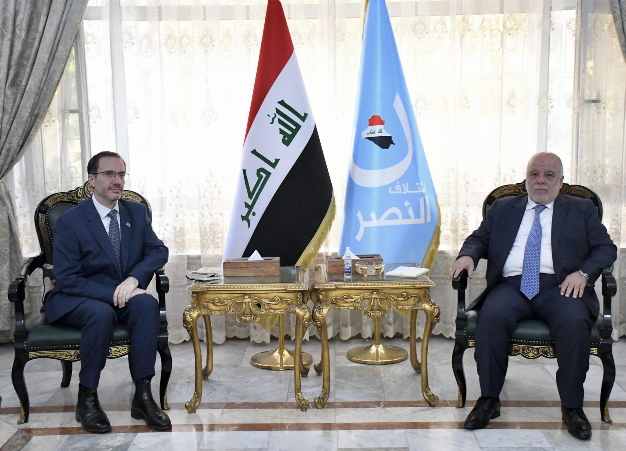 Dr. Al-Abadi receives the British Ambassador and the Canadian Ambassador to Baghdad, individually