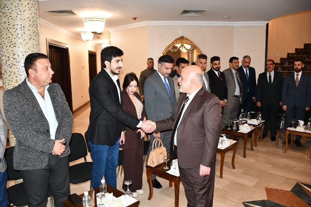 Dr. Haider Al-Abadi receives an elite group of Iraqi competencies in various fields