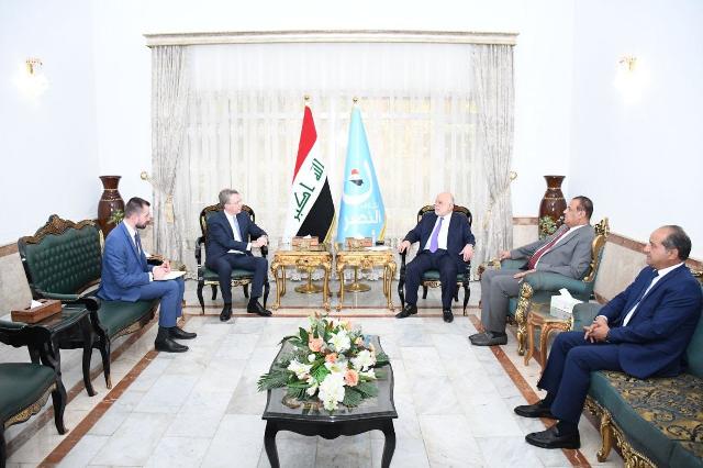 Dr. Haider Al-Abadi receives the new French Ambassador to Baghdad