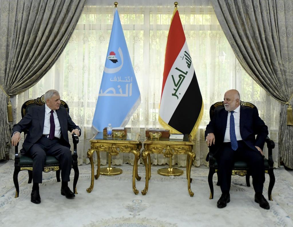 الدكتور حيدر العبادي يستقبل رئيس الجمهورية الدكتور عبد اللطيف جمال رشيد