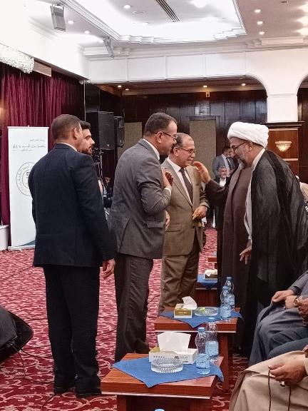 Al Nasr Coalition attends a conference on the Palestinian issue of the Iraqi Council for Islamic Uni