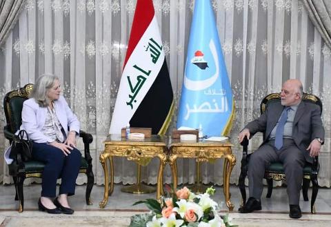 Dr. Al-Abadi receives the US Ambassador to Baghdad, Mrs. Alina Romansky