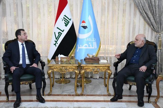 Dr. Haider Al-Abadi receives the French Ambassador to Baghdad
